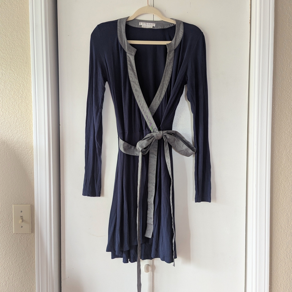 To the Max Navy and Gray Mini Dress